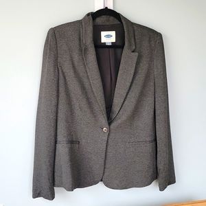 Old Navy gray knit jersey blazer